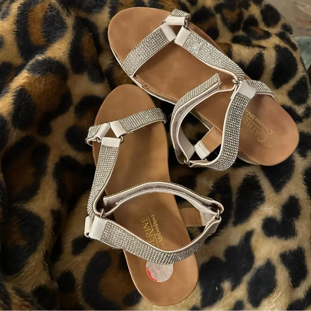Catherine malandrino sandals  Marked wrong. will add measuremt from toe to heel